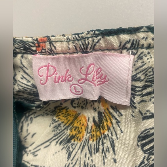 Pink Lily Bring Me To Life Green Lace Trim Floral Maxi - Picture 4 of 8